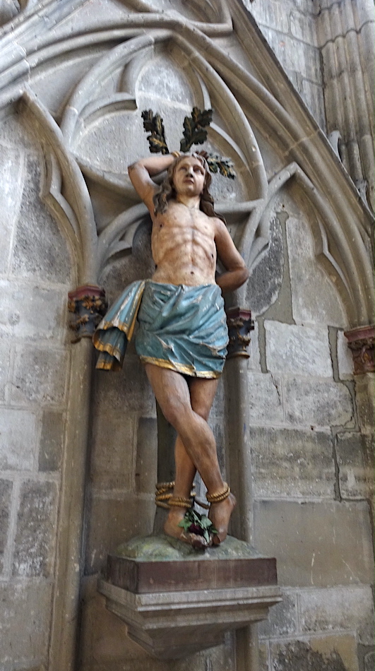 Martyre de Saint Sébastien<br>Collégiale Notre-Dame - Mantes-la-Jolie 78