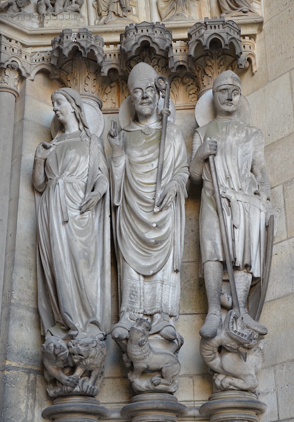 Sainte Thècle, Saint Denis et Saint Georges - Cathédrale Notre-Dame - Laon 02