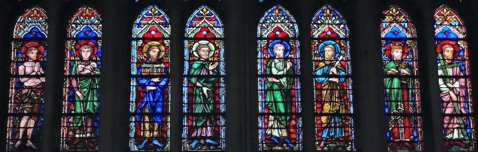 Adam, Abel, Noé, Japhet, Sem, Abraham, Melchisédech, Isaac  <br>Cathédrale St Pierre St Paul - Troyes 10