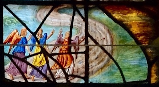 Abraham voit apparaître trois anges<br>Eglise Saint Etienne du Mont - Paris (5)