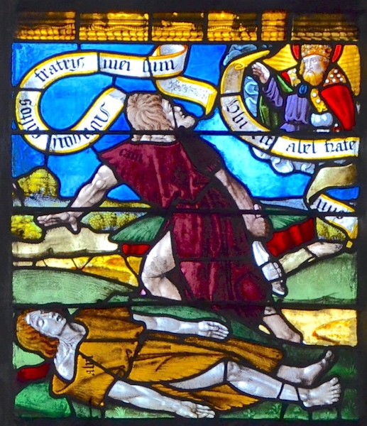 Abel est tué par Caïn<br>Eglise Sainte Madeleine - Troyes 10