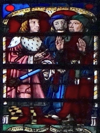 Balthazar demande aux sages d’interpréter une inscription mystérieuse<br>Cathédrale St Pierre St Paul - Troyes 10