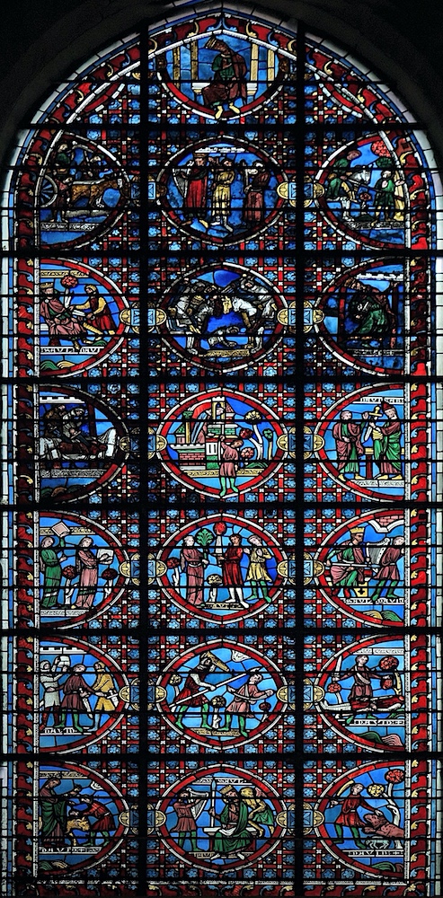 Verrière de David - Cathédrale Saint Etienne - Auxerre 89