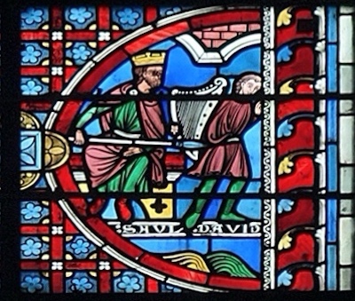 [9] Saül cherche à tuer David<br>Cathédrale Saint Etienne - Auxerre 89