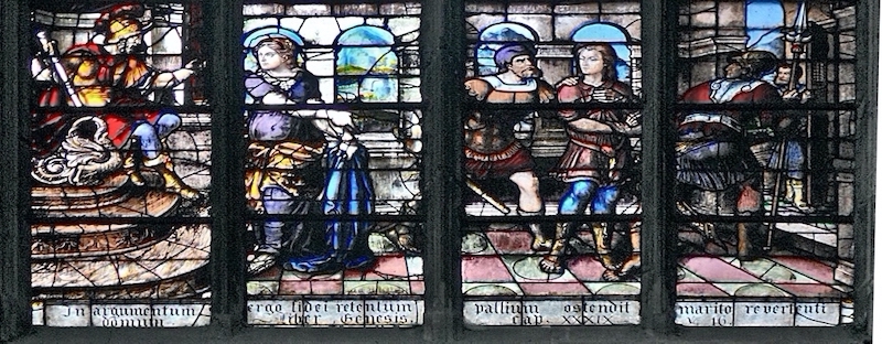 Joseph est accusé par la femme de Putiphar<br>Eglise Saint Merry - Paris (4)