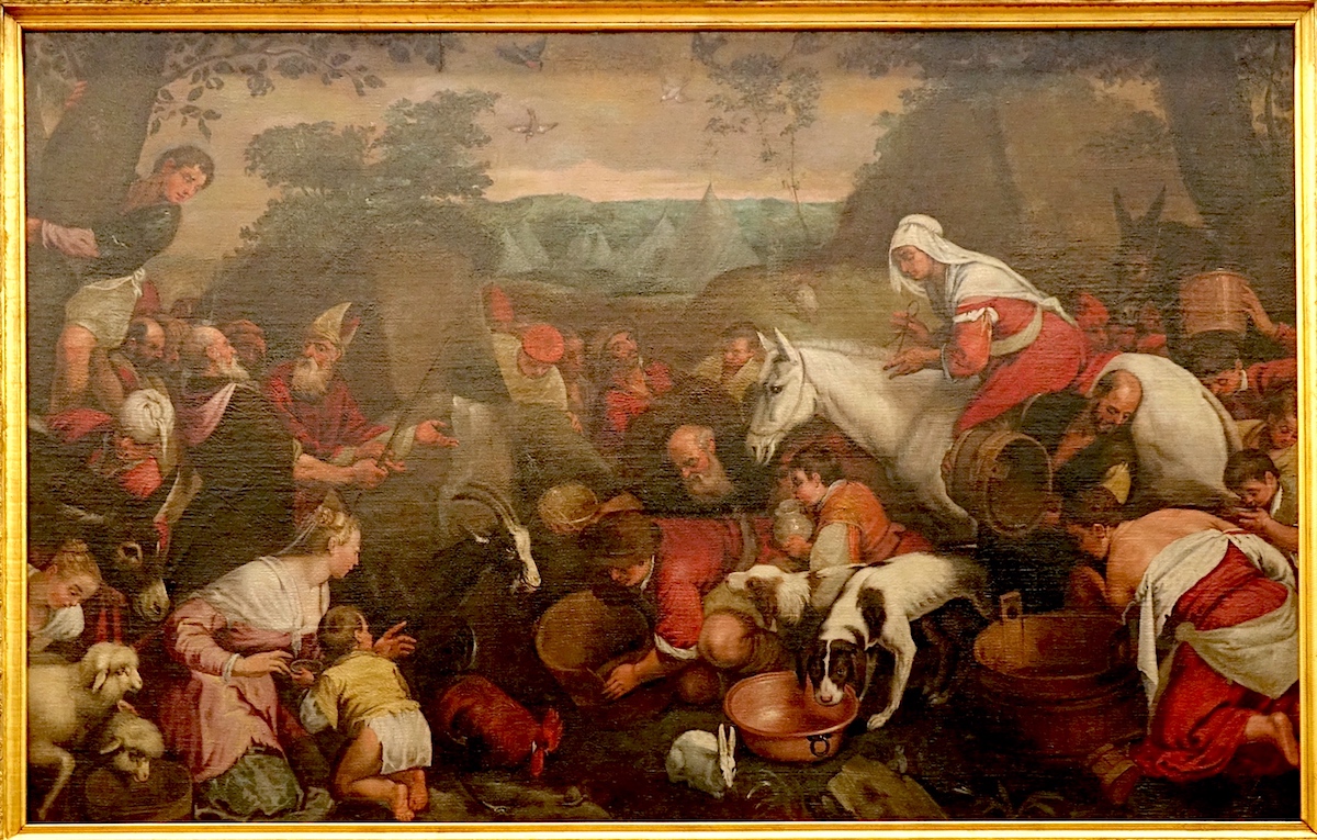 Moïse frappant le rocher (Atelier de Jacopo Bassano XVIe siècle)<br>Musée des beaux arts de Chalons-en-Champagne 51