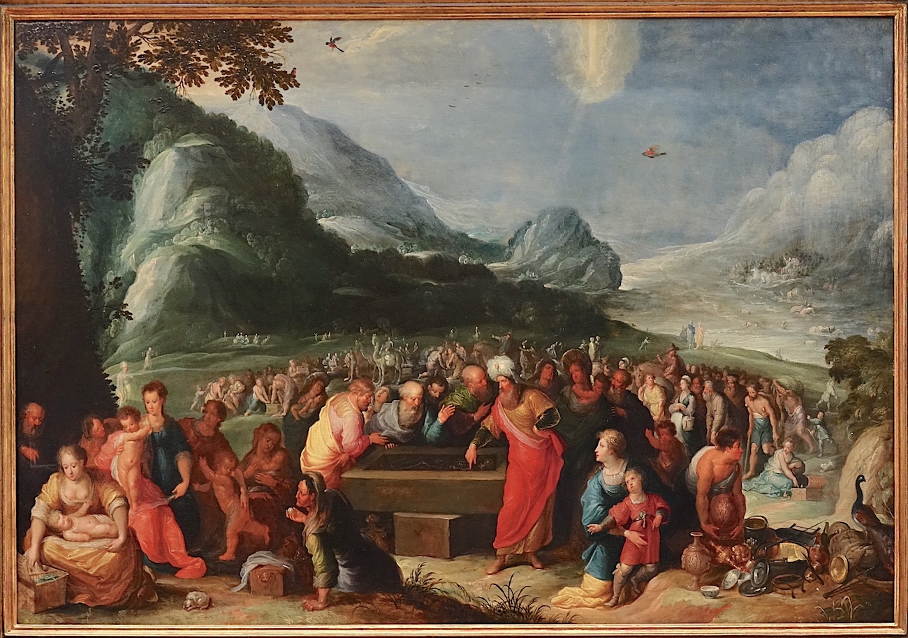 <i>Moïse conduisant les hébreux en terre promise (attribué à Vincent Malo XVIIe siècle)<br>Musée des beaux arts de Chalons-en-Champagne 51</i>