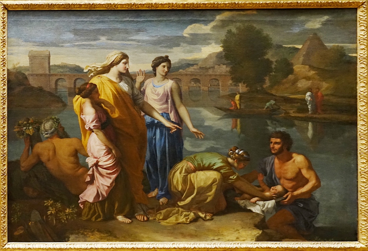 <i>Moïse sauvé des eaux (Nicolas Poussin 1538) - Musée du Louvre</i>