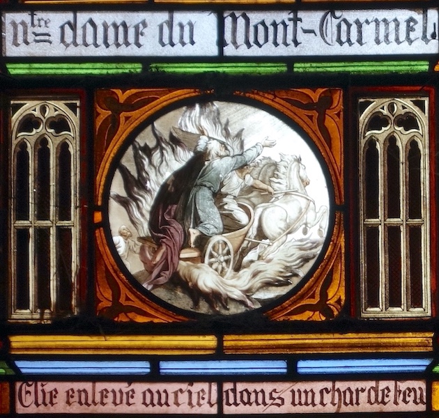 Élie sur son char de feu<br>Cathédrale Saint Luperc - Éauze 32