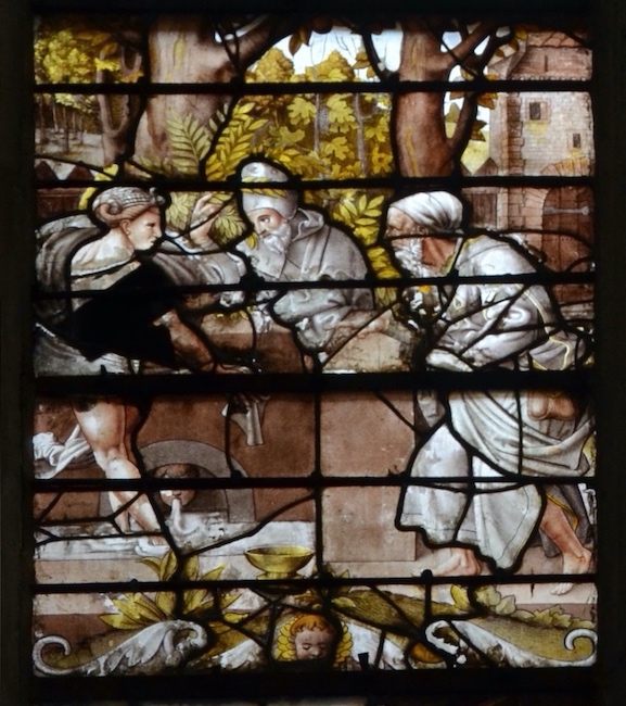 Suzanne est observée par deux vieillards alors qu'elle prend son bain<br>Eglise Saint Pantaléon - Troyes 10