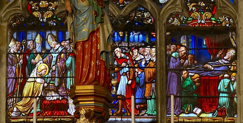 Sacre de Saint Rémi, Baptême de Clovis, mort de Saint Rémi