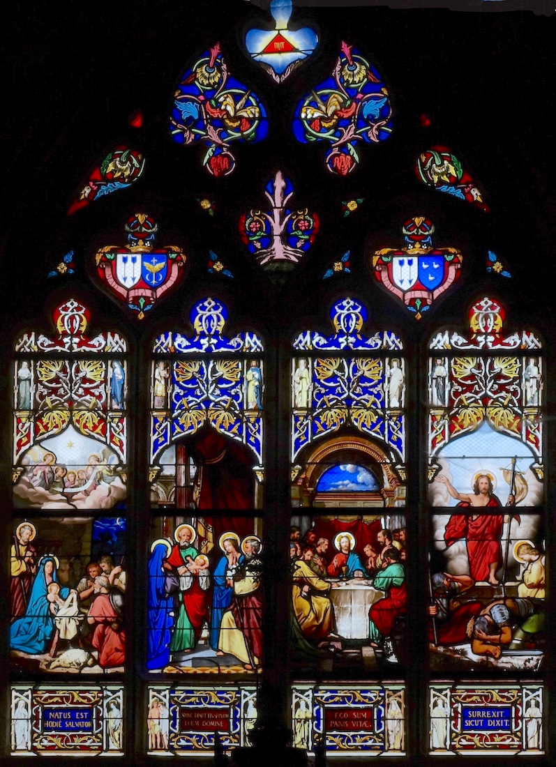 Vie du Christ (Nativité, présentation au temple, la cène, la Résurrection)