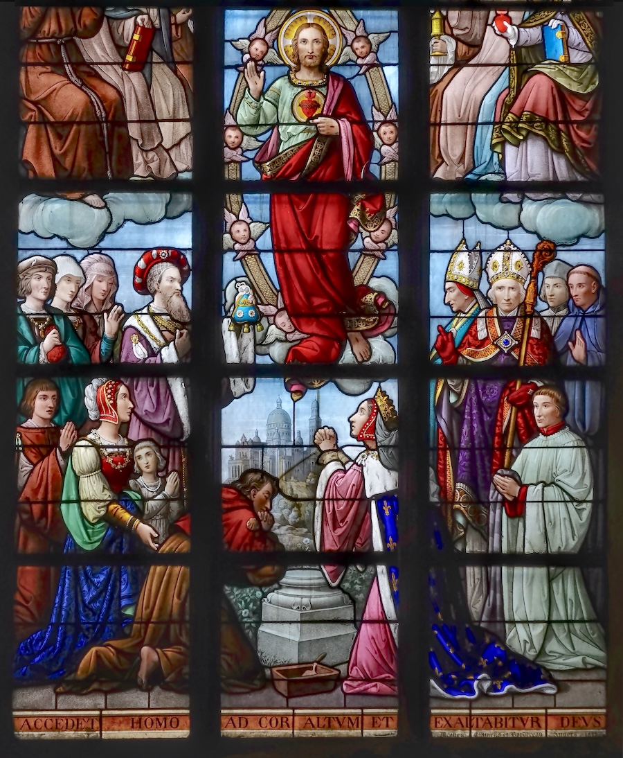 le Christ entourés de saints