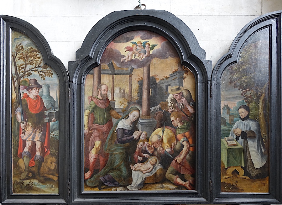 triptyque de de l'adoration des bergers