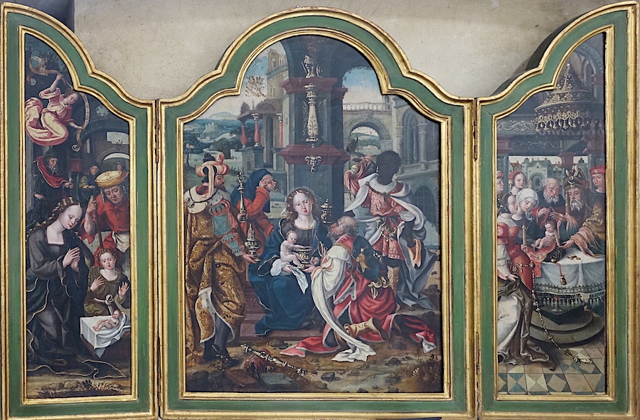 triptyque de l'adoration des mages