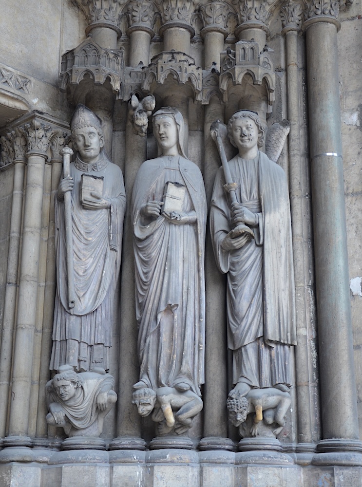 Saint Germain, Sainte Geneviève et un Ange portant un flambeau