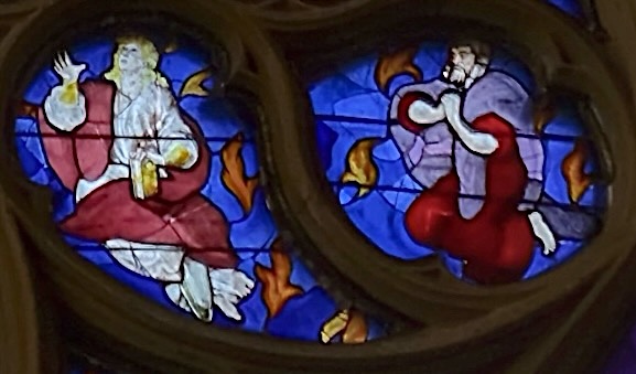 rose de la pentecôte ou rose du saint esprit - détail