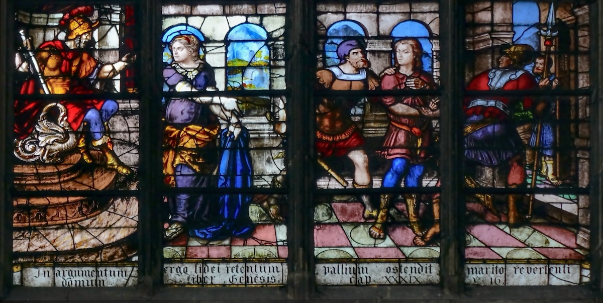 Joseph accusé par la femme de Putiphar est arrêté