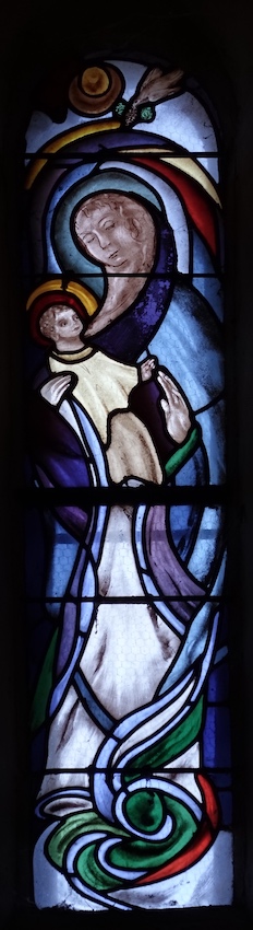 Vierge à l'enfant - 77 Châtenoy - Eglise st Loup