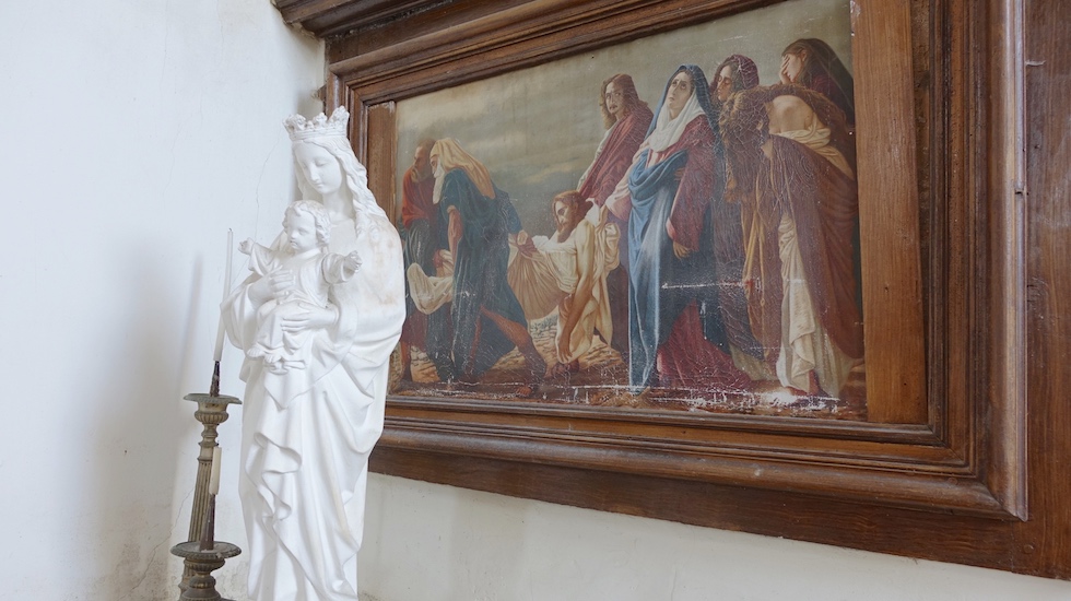 Vierge à l'enfant - 77 Châtenoy - Eglise st Loup