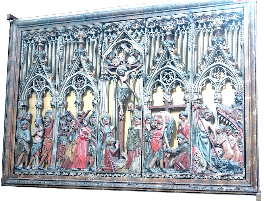 Retable de la passion : volets 4 à 8<br>Eglise Saint Clair - Souppes-sur-Loing 77