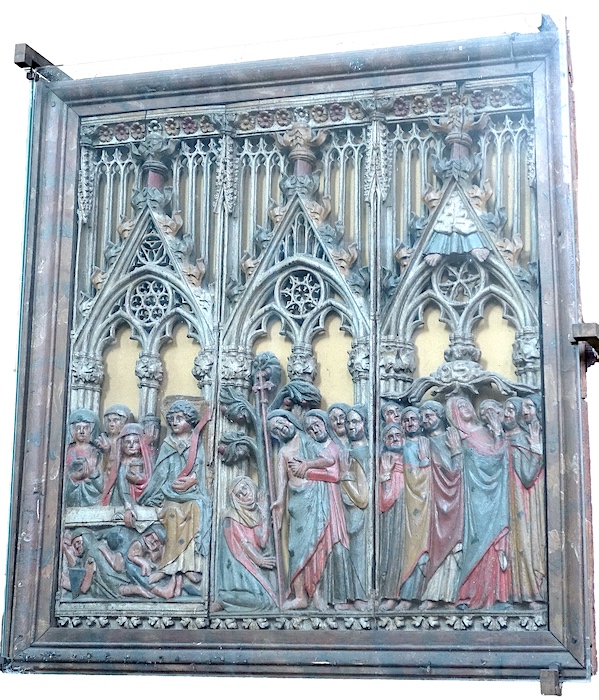 Retable de la passion : volets 9 à 11<br>Eglise Saint Clair - Souppes-sur-Loing 77