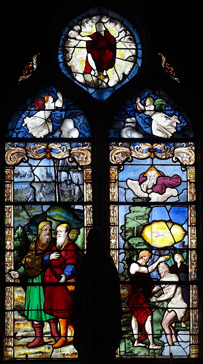 les pélerins d'Emmaus, le baptême du Christ