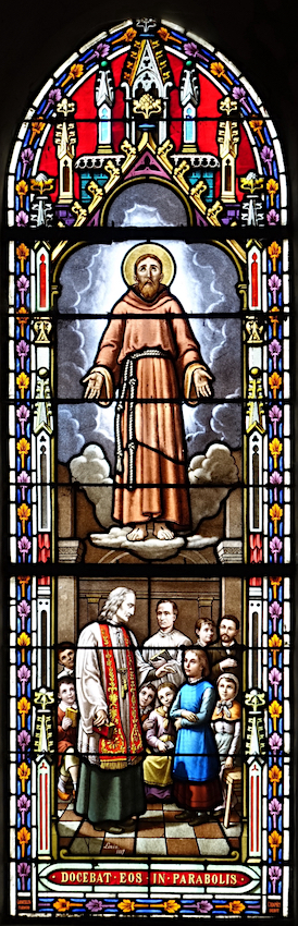 Saint François d'Assise, ? (vitrail Lorin 1887)