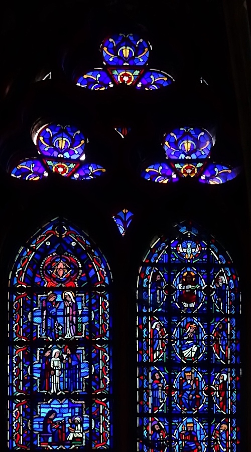 Chapelle de la Vierge (baie 2) - à droite : arbre de Jessé