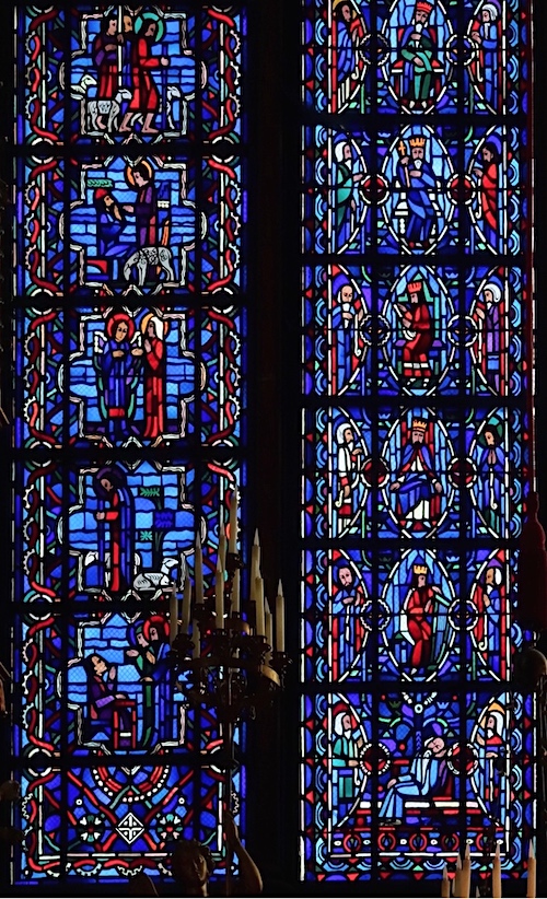 Chapelle de la Vierge (baie 2) - à droite : arbre de Jessé