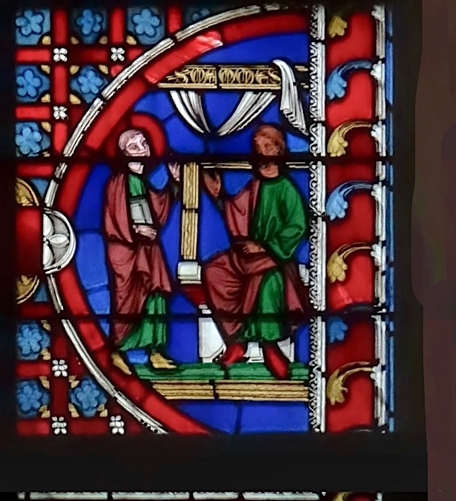 [3] St Mammès comparait devant Démocrite