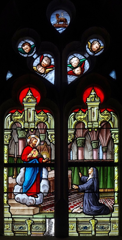 apparition du sacré-coeur à Marguerite-Marie Alacoque