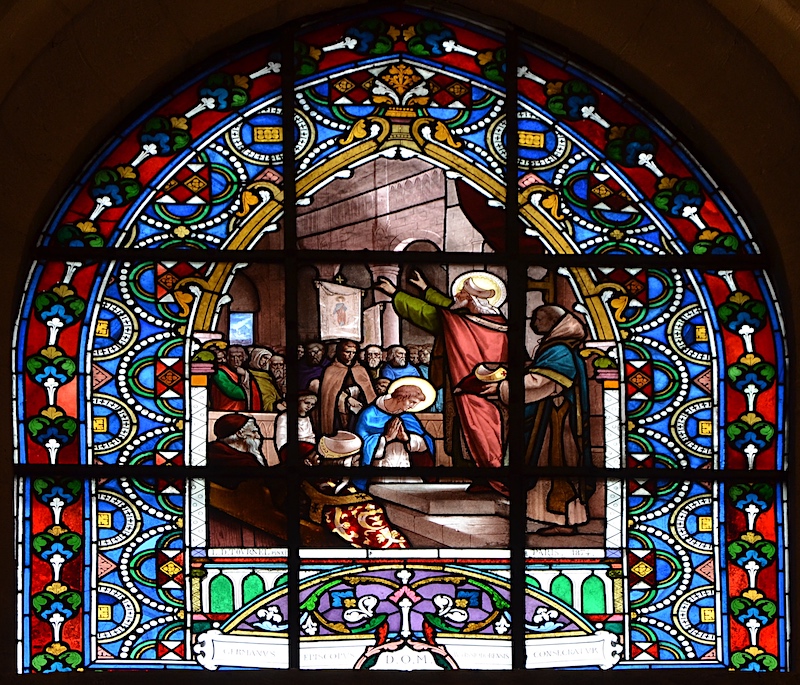 Amâtre, évêque d'Auxerre, a la révélation que Germain sera son successeur