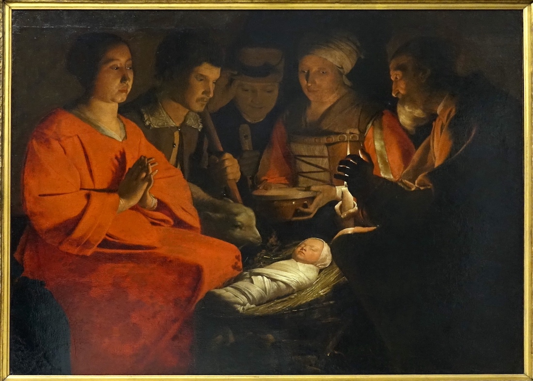 L'adoration des bergers (Georges de La Tour vers 1645) <br>Musée du Louvre