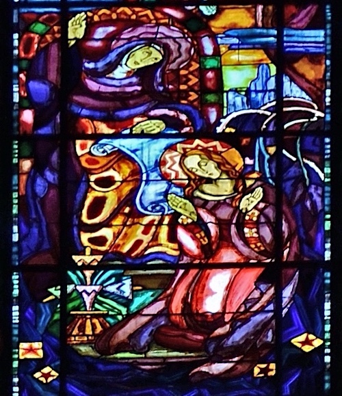 [6] Education de Marie par Sainte Anne.<br>Eglise N.D. de la butte aux cailles - Paris (13)