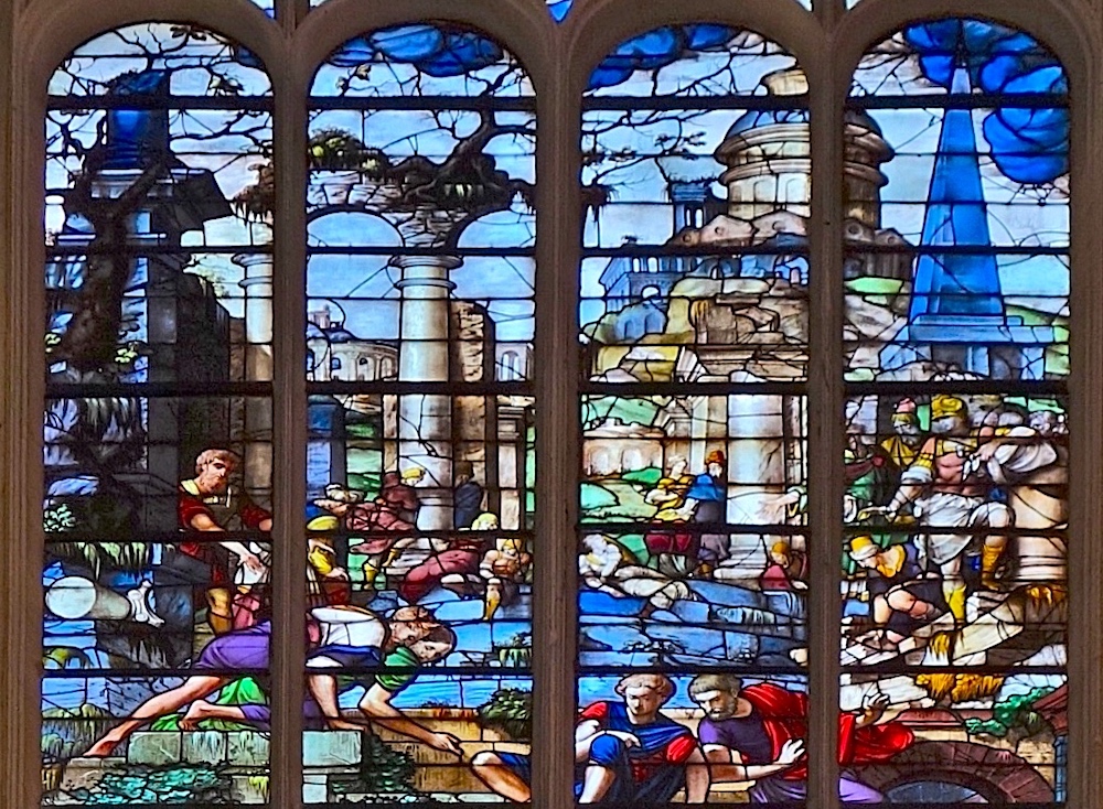 La guérison du paralytique : la piscine de Bethseda<br>Eglise St Gervais St Protais - Paris (4)