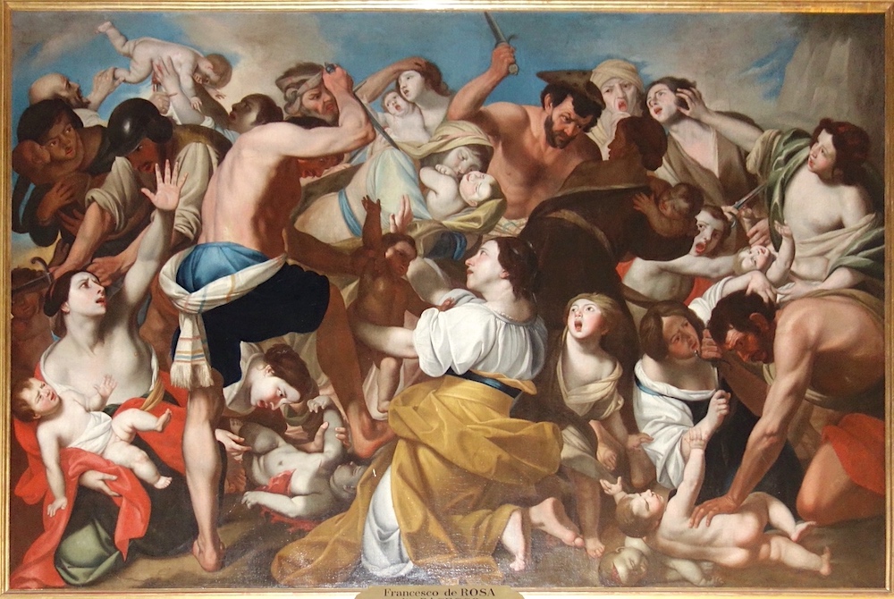 Francesco di Rosa dit Pacecco : Le massacre des innocents - Petit palais de Paris