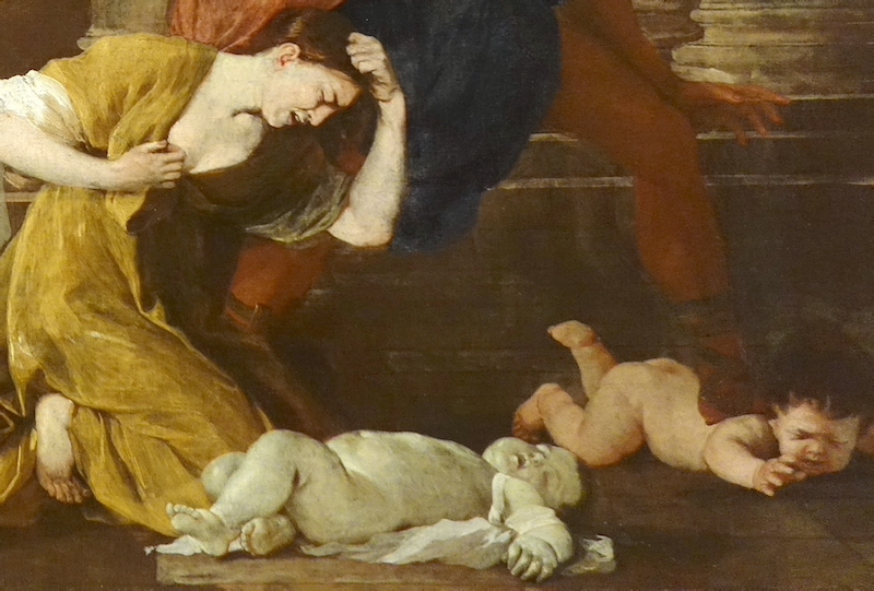 Nicolas Poussin : Le massacre des innocents (détail) - Petit palais de Paris