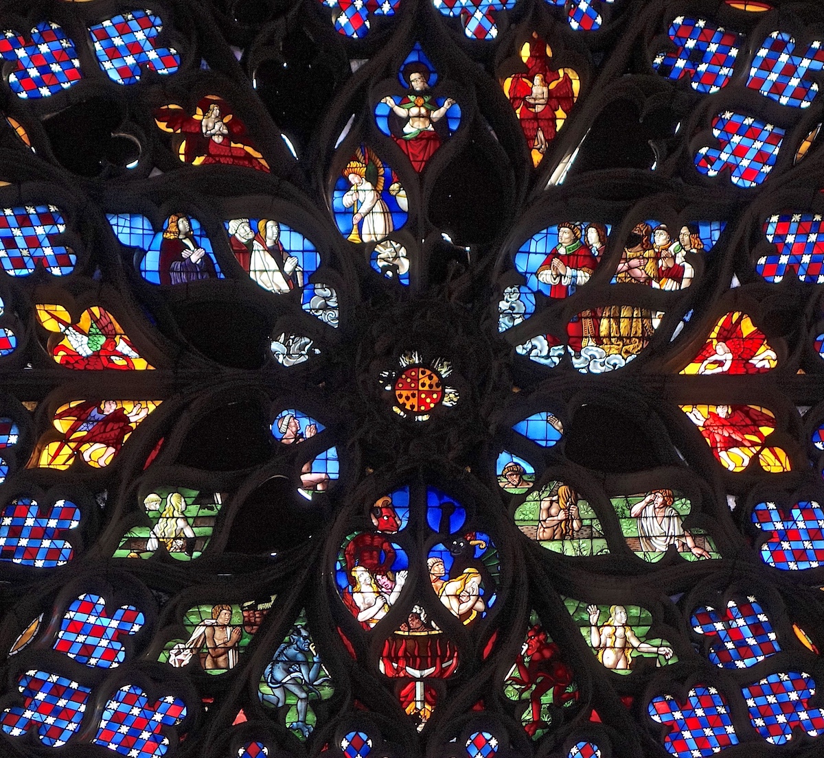 La rose du jugement dernier - Cathédrale Saint Etienne - Sens 89