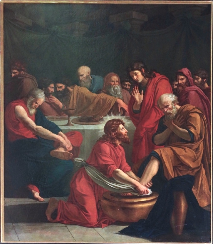 Le lavement des pieds - Eglise N.D. de la Croix - Paris (20)