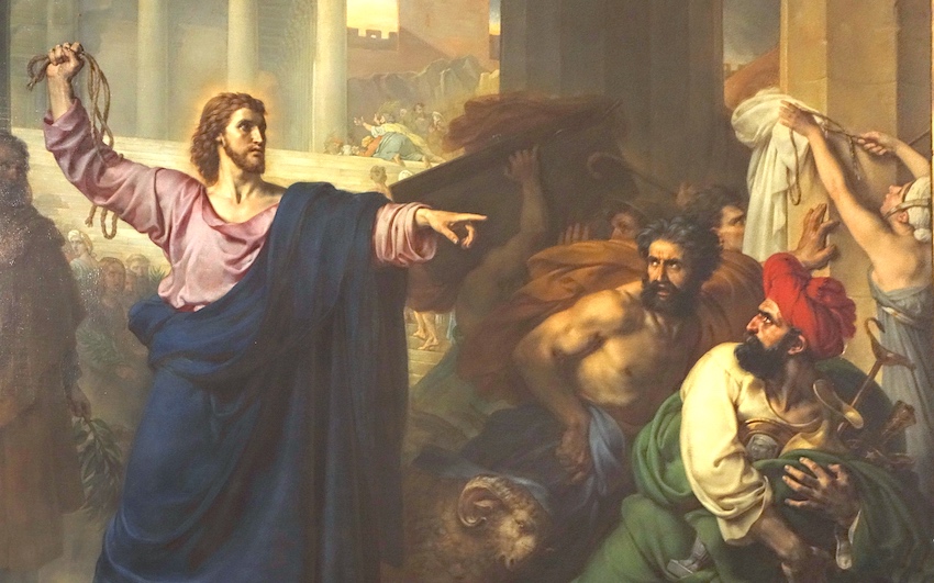Jésus chasse les marchands du temple - Eglise Saint Roch - Paris (1)