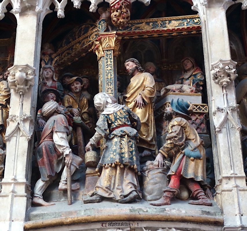 Jésus chasse les marchands du temple - Cathédrale Notre-Dame - Amiens 80