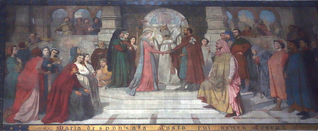 Mariage de la Vierge<br>Eglise St Jean-Baptiste de Belleville - Paris (19)