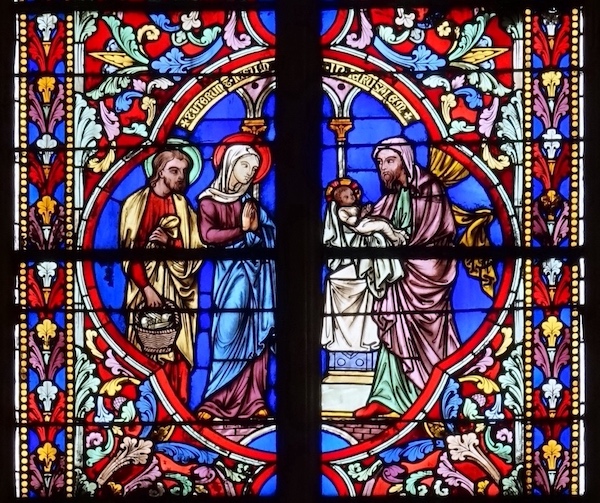 [9] Présentation de Jésus au temple.<br>Cathédrale St Etienne - Meaux 77