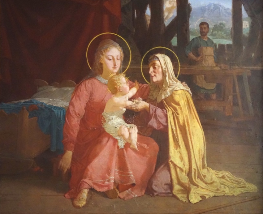 Anne, Marie et l'enfant Jésus, appelées « trinités mariales »<br>Cathédrale Saint Corentin - Quimper 29