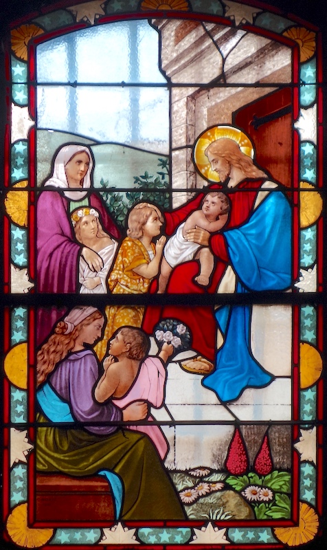 Jésus et les petits enfants - Eglise St Christophe - St Christophe sur Dolaison 43