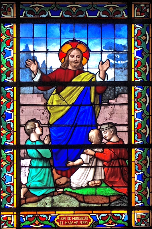Jésus et les petits enfants - Eglise St Gilles - Bourg-la-Reine 92