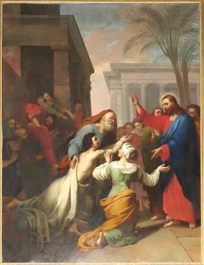La résurrection du fils de la veuve de Naïm<br>Cathédrale Saint Etienne - Sens 89