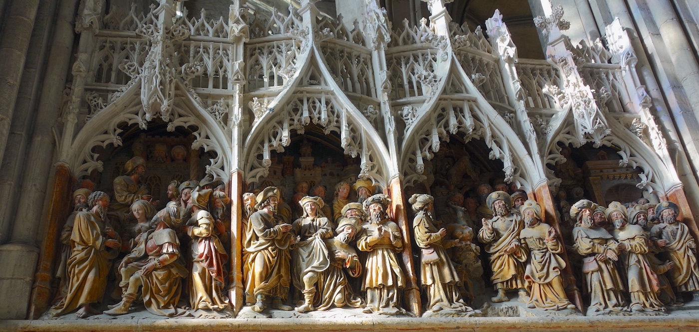 Retable de la légende de saint Jacques le Majeur et du magicien Hermogène<br>(don du chanoine Guillaume aux Cousteaux, mort en 1511) - Cathédrale Notre-Dame - Amiens 80