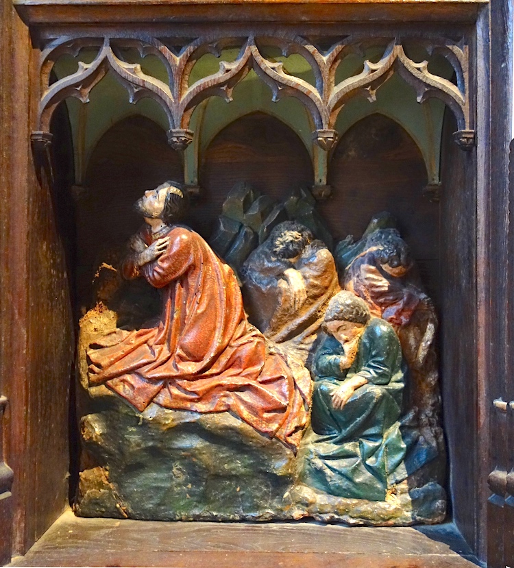 Jésus au mont des oliviers.<br>Collégiale Saint Hyppolite - Poligny 39